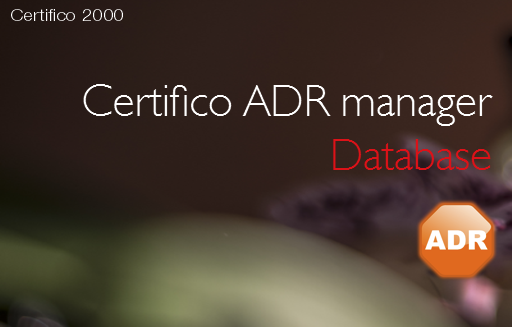Certifico ADR Manager: Database importabili Update 12.01.2020