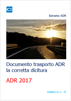 Documento di trasporto ADR: la dicitura corretta